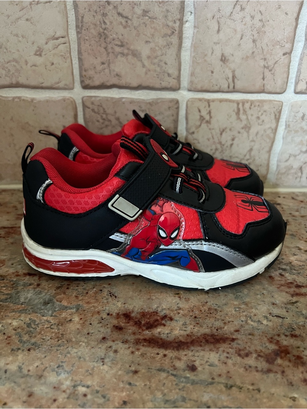 Marvel Red and Black Spider-Man Kids Sneakers - Light Up